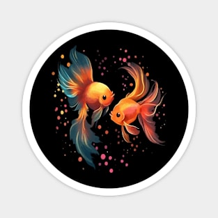 Goldfish Valentine Day Magnet